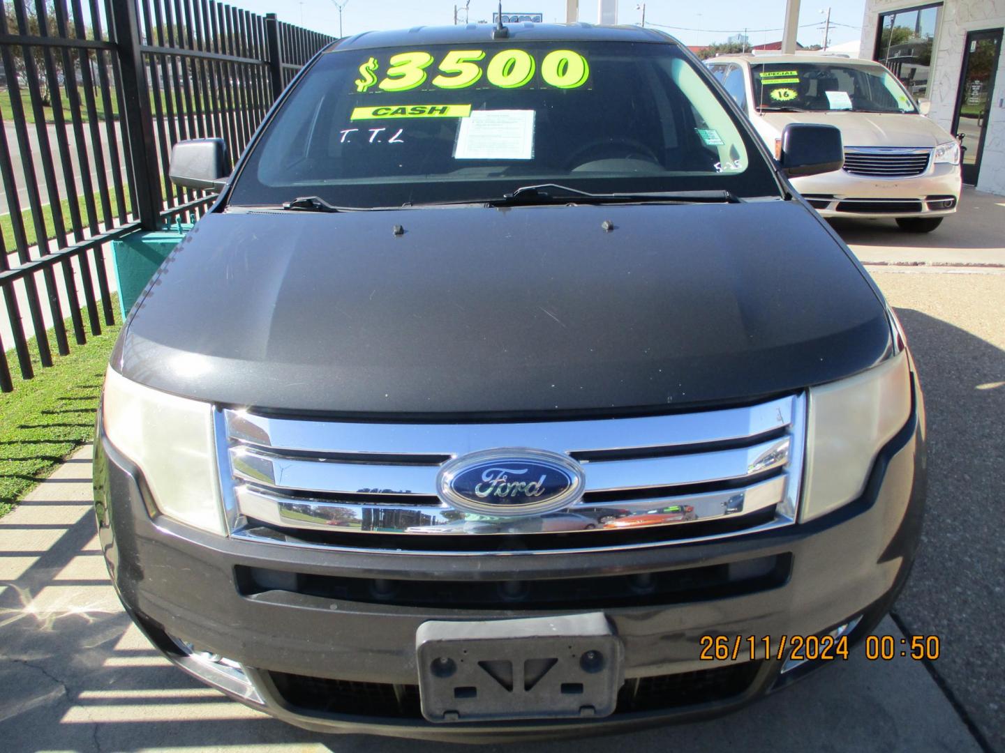 2007 GRAY /BLACK Ford Edge SEL FWD (2FMDK38C47B) with an 3.5L V6 DOHC 24V engine, 6-Speed Automatic Overdrive transmission, located at 2001 E. Lancaster, Ft. Worth, 76103, (817) 336-7000, 32.746181, -97.301018 - Photo#3