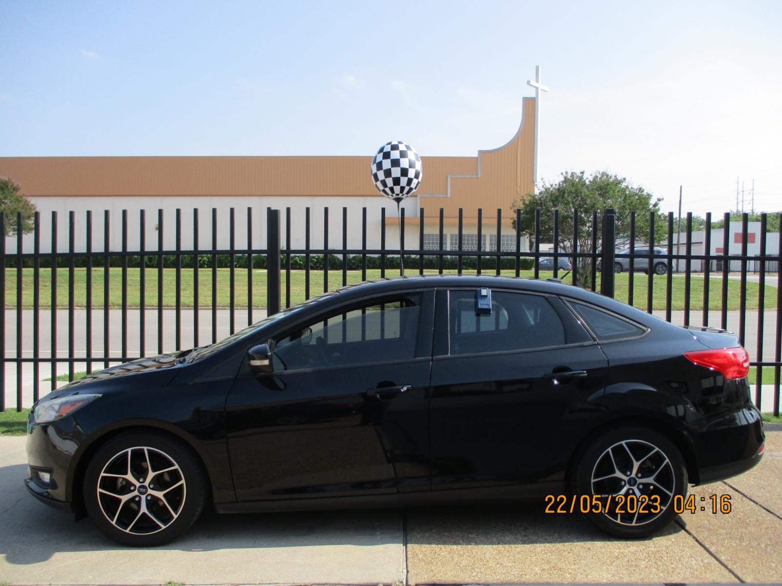 2017 Ford Focus SEL Sedan (1FADP3H25HL) with an 2.0L L4 DOHC 16V engine, 6-Speed Auto shift manual w/OD transmission, located at 2001 E. Lancaster, Ft. Worth, 76103, (817) 336-7000, 32.746181, -97.301018 - Photo #0