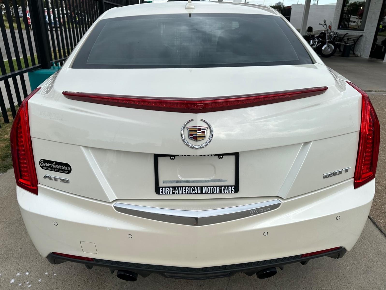 2014 WHITE Cadillac ATS 2.0L Premium RWD (1G6AF5SX2E0) with an 2.0L L4 DOHC 16V TURBO engine, AUTOMATIC transmission, located at 2001 E. Lancaster, Ft. Worth, 76103, (817) 336-7000, 32.746181, -97.301018 - Photo #4