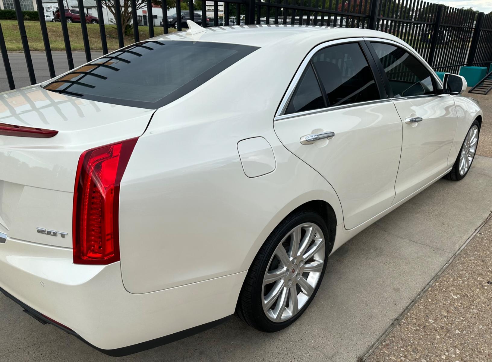 2014 WHITE Cadillac ATS 2.0L Premium RWD (1G6AF5SX2E0) with an 2.0L L4 DOHC 16V TURBO engine, AUTOMATIC transmission, located at 2001 E. Lancaster, Ft. Worth, 76103, (817) 336-7000, 32.746181, -97.301018 - Photo #5