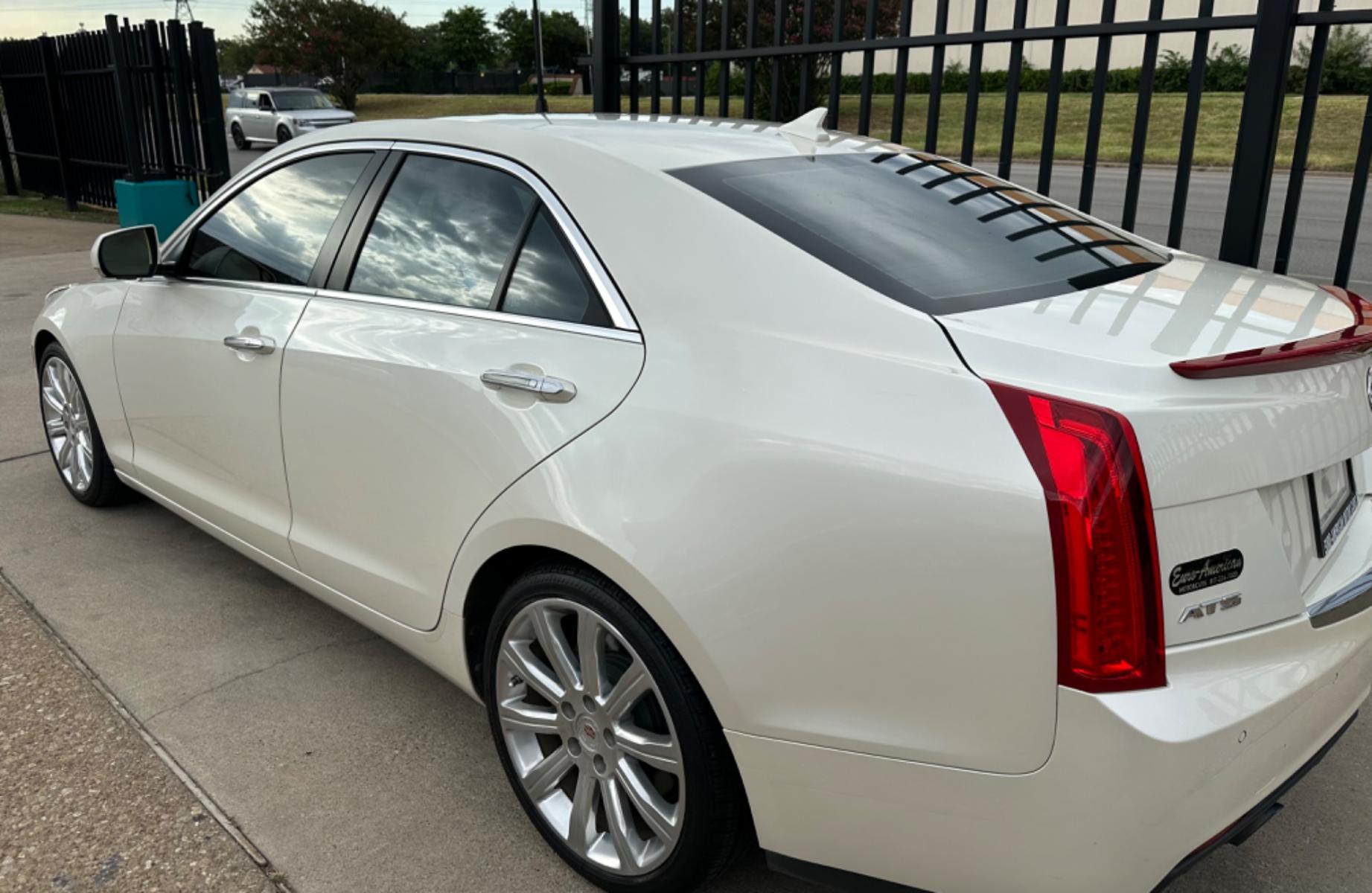 2014 WHITE Cadillac ATS 2.0L Premium RWD (1G6AF5SX2E0) with an 2.0L L4 DOHC 16V TURBO engine, AUTOMATIC transmission, located at 2001 E. Lancaster, Ft. Worth, 76103, (817) 336-7000, 32.746181, -97.301018 - Photo #3