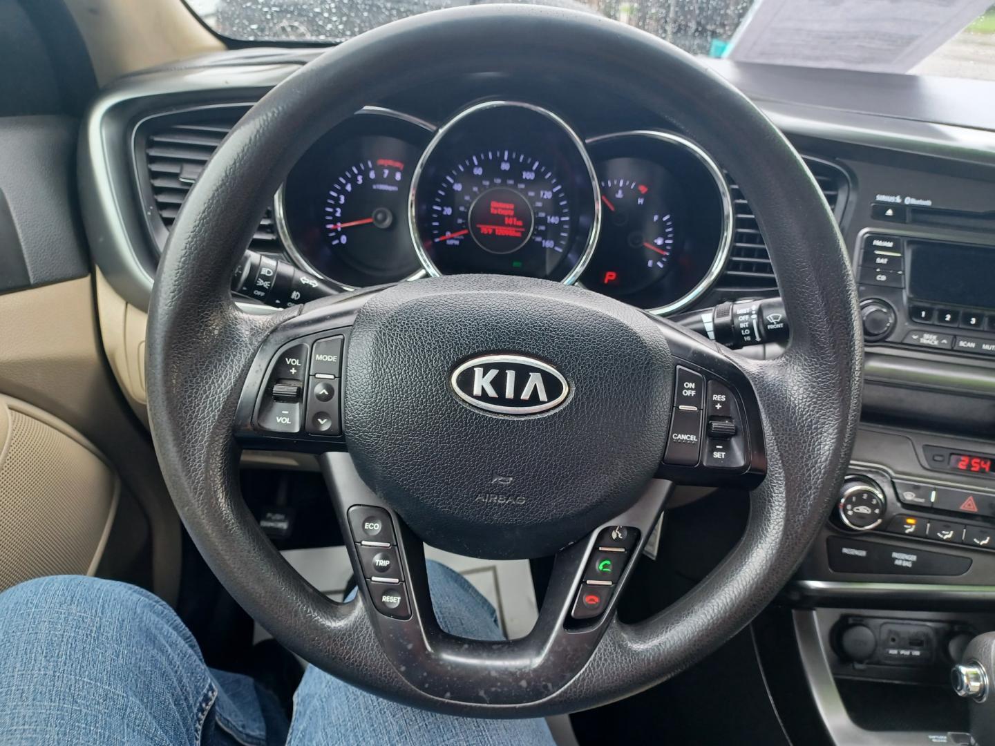 2013 MAROON Kia Optima LX MT (5XXGM4A72DG) with an 2.4L L4 DOHC 16V engine, 5-Speed Manual transmission, located at 2001 E. Lancaster, Ft. Worth, 76103, (817) 336-7000, 32.746181, -97.301018 - Photo#13
